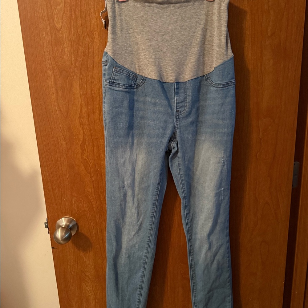 SHEIN Blue and Gray Skinny Jeans